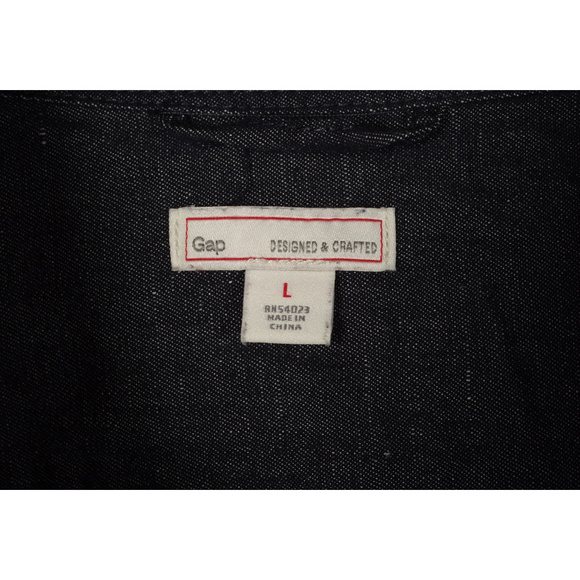 GAP Denim 2 Tones Tunic Dress Size L - Picture 2 of 5